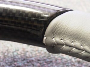 01 02 Toyota Sequioa Tundra steering wheel leather wood carbon fiber slant close up2 300x225 1