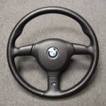 91 BMW 850 CSI steering wheel Before