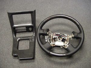 Acura Carbon fiber steering Wheel and console 300x225 1