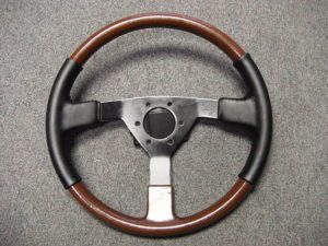 Carrol Shelby steering wheel Leather wood After 300x225 1