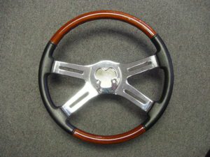 Medium Duty Wood Leather 4 Spoke steering wheel Leather wood 300x225 1