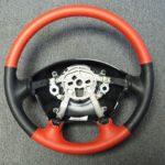 2001 ZO6 Corvette steering wheel Leather Red and Black