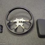 2002 T Bird steering wheel Before with parts