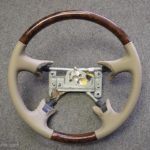 95 97 GM truck steering wheel burl dip parchment lthr