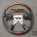 98 02 GM steering wheel Dk Walnut
