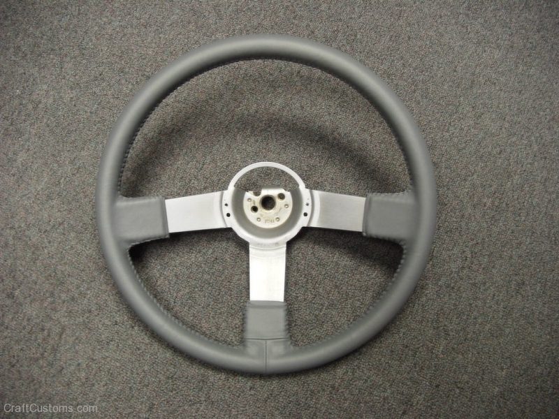 1973-1987 Buick Regal Grand National Gray Steering Wheel Chrome Kit
