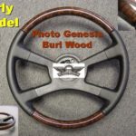 Early GM steering wheel Burl Dip Leather