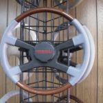 Early GM steering wheel Wood Leather