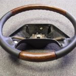 Ford Bronco steering wheel Wood Leather Angle