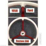 Ford Custom 300 1958 Leather Steering Wheel
