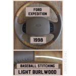 Ford Expedition 1998 Wood Grain Leather Steering Wheel 1
