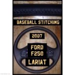 Ford F250 Lariat 2007 Truck Leather Steering Wheel
