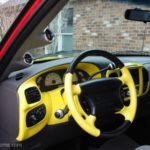Ford Lightning steering wheel Carbon fiber leather Yellow