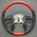 GM 03 Hummer Steering Wheel Two Tone Red Black