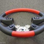 GM 03 Hummer Steering Wheel Two Tone Red angle