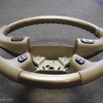 GM 03 chevrolet truck steering wheel Leather wood paint Titanium Med Neutral angle