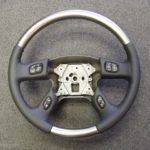GM 03 chevrolet truck steering wheel Leather wood paint Titanium graphite