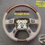 GM 03 steering wheel Dark Walnut Straight Grain