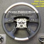 GM 03 steering wheel Pewter Painted With Graphite