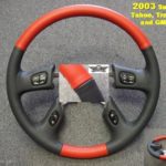GM 03 steering wheel Two Tone Red Graph