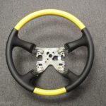 GM chevrolet truck steering wheel Leather wood paint Yellow and Black Perf