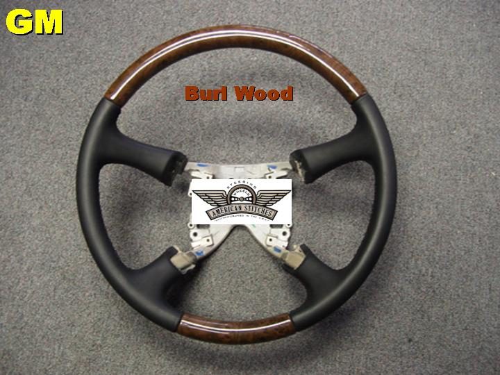 GM steering wheel Burlwood Leather