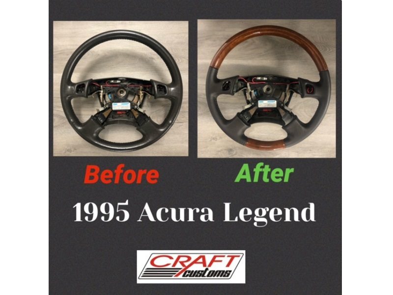 1995 Acura Legend Wood And Leather Steering Wheel