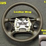 Lexus LS400 leather steering wheel wrap Baseball stitch