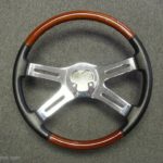 Medium Duty steering wheel Wood Leather 4 Spoke