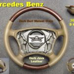 Mercedes Benz 2000 S Class steering wheel Burlwood