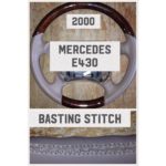 Mercedes E430 2000 Wood Grain Leather Steering Wheel 1