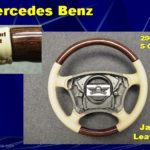 Mercedes steering wheel Dark Burled Walnut Stain JAVA Lthr
