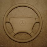 Mercedes steering wheel tan dye back