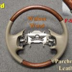 Motorhome Ford steering wheel walnut