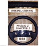 Mustang GT 1988 Leather Steering Wheel 1