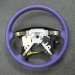 Purple Leather steering wheel
