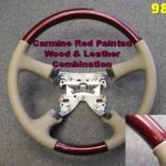 Sport steering wheel Carmine Red painted GM