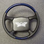 Sport steering wheel indego Blue and Black Perf Leather