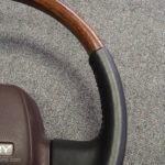 Toyota Camry steering wheel Early Wood Leather Up Close