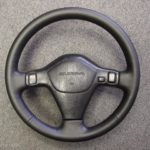 Toyota Supra steering wheel Black Leather Wrap 89