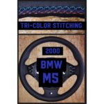 bmw m5 2000 leather steering wheel cover restoration tri color m stitch