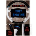 bmw m6 1987 carbon fiber leather steering wheel upgrade racing dial 1