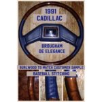 cadillac brougham 1991 wood leather steering wheel upgrade