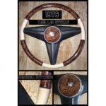 cadillac seville 1976 wood leather steering wheel cover restoration 1