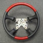 chevrolet truck steering wheel Leather wood paint Red1
