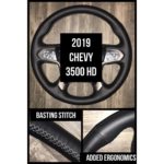 chevy 3500 hd 2019 leather steering wheel cover