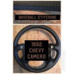 chevy camaro 1992 leather steering wheel cover restoration