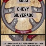 chevy silverado 2003 red carbon fiber steering wheel repair restoration