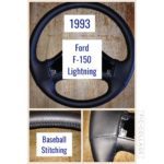 ford f150 1993 perforated leather steering wheel restoration