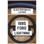 ford lightning 1995 perforated leather steering wheel cover restoration